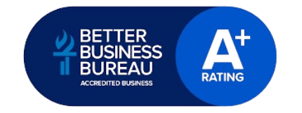 Better Business Bureau A+ rating